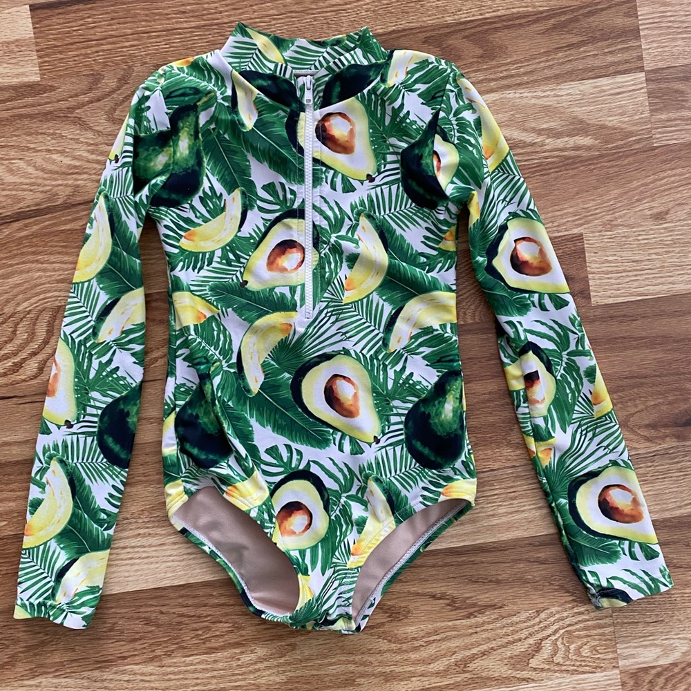 Kids zip up swimsuit UPF 50